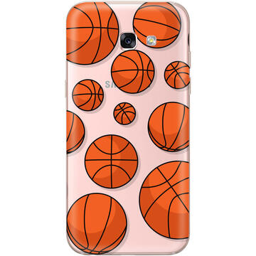 Husa Lemontti Husa Silicon Art Samsung Galaxy A5 (2017) Basketball