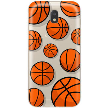 Husa Lemontti Husa Silicon Art Samsung Galaxy J7 (2017) Basketball