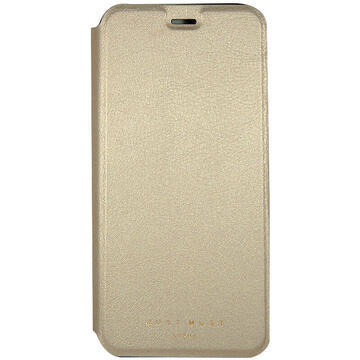 Husa Just Must Husa Book Slim II Huawei P10 Gold (cu carcasa ultraslim si flexibila)