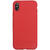 Husa Just Must Husa Silicon Pantone iPhone XS / X Red (captusit cu microfibra, colturi intarite)