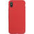 Husa Just Must Husa Silicon Pantone iPhone XS Max Red (captusit cu microfibra, colturi intarite)