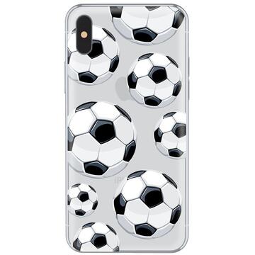 Husa Lemontti Husa Silicon Art iPhone X Football