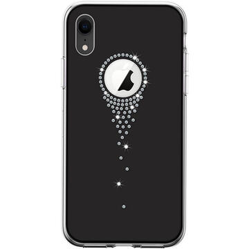 Husa Devia Carcasa Angel Tears iPhone XR Black (cu cristale, protectie 360�)