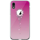 Husa Devia Carcasa Angel Tears iPhone XR Gradual Rose Red (cu cristale, protectie 360�)