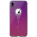 Husa Devia Carcasa Angel Tears iPhone XR Gradual Purple (cu cristale, protectie 360�)