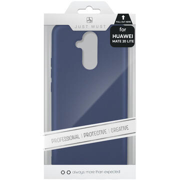 Husa Just Must Husa Silicon Candy Huawei Mate 20 Lite Navy