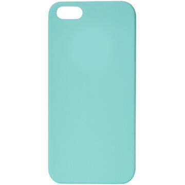Husa Lemontti Husa Silicon Silky iPhone SE/5S Albastru