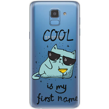 Husa Lemontti Husa Silicon Art Samsung Galaxy J6 (2018) Cool is my first name