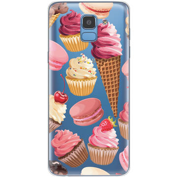 Husa Lemontti Husa Silicon Art Samsung Galaxy J6 (2018) Cookies