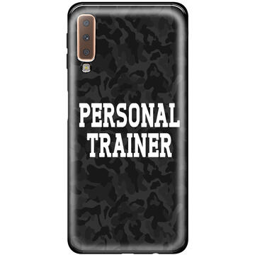 Husa Lemontti Husa Silicon Art Samsung Galaxy A7 (2018) Personal Trainer