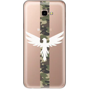 Husa Lemontti Husa Silicon Art Samsung Galaxy J4 Plus Army Eagle