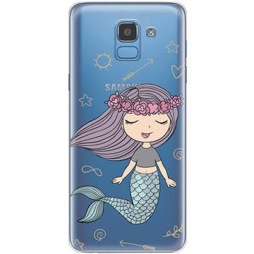 Husa Lemontti Husa Silicon Art Samsung Galaxy J6 (2018) Little Mermaid
