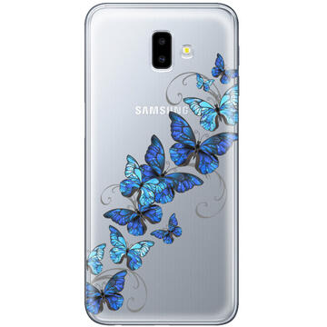 Husa Lemontti Husa Silicon Art Samsung Galaxy J6 Plus Butterflies