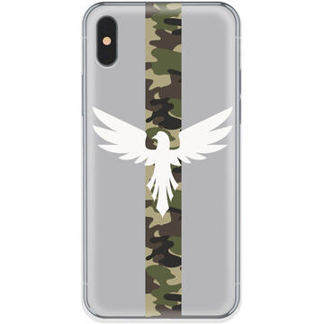 Husa Lemontti Husa Silicon Art iPhone XS / X Army Eagle