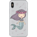 Husa Lemontti Husa Silicon Art iPhone XS / X Little Mermaid