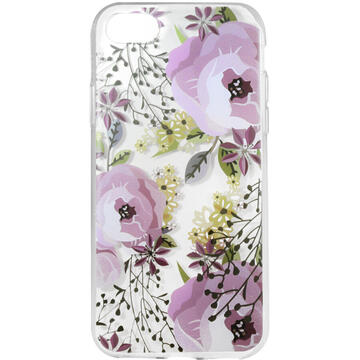Husa Lemontti Husa Silicon Art iPhone SE 2020 / 8 / 7 Flowers