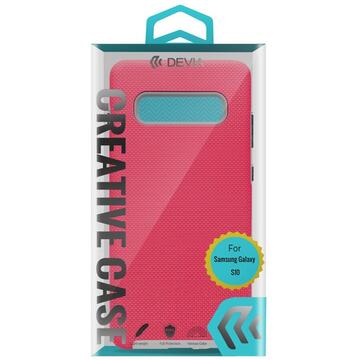 Husa Devia Carcasa KimKong Samsung Galaxy S10 G973 Pink (antishock, din doua bucati)