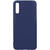 Husa Lemontti Husa Silicon Silky Samsung Galaxy A70 Albastru Inchis