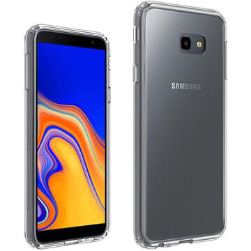 Husa Just Must Carcasa Pure II Samsung Galaxy J4 Plus Clear (spate transparent, margini flexibile)