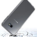 Husa Just Must Carcasa Pure II Samsung Galaxy J4 Plus Black (spate transparent, margini flexibile)