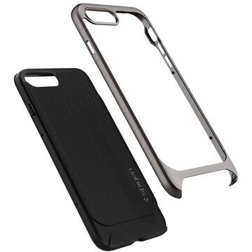 Husa Spigen Husa Neo Hybrid Herringbone iPhone 8 Plus / 7 Plus Gunmetal
