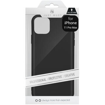 Husa Just Must Husa Silicon Candy iPhone 11 Pro Max Black