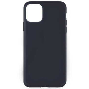Husa Lemontti Husa Liquid Silicon iPhone 11 Pro Dark Blue (protectie 360�, material fin, captusit cu microfibra)