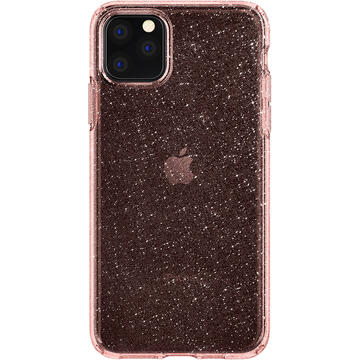 Husa Spigen Husa Liquid Crystal Glitter iPhone 11 Pro Max Rose Quartz