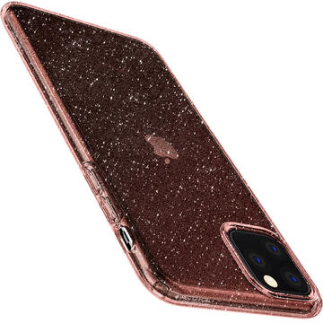 Husa Spigen Husa Liquid Crystal Glitter iPhone 11 Pro Rose Quartz