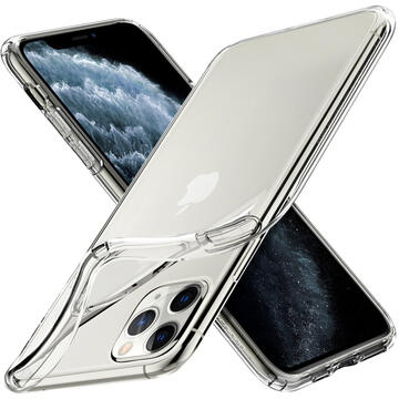 Husa Spigen Husa Liquid Crystal iPhone 11 Pro Crystal Clear