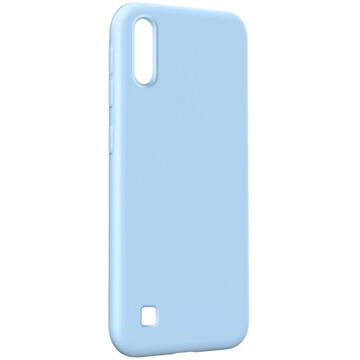 Husa Lemontti Husa Silicon Soft Slim Samsung Galaxy A10 Ocean Blue (material mat si fin, captusit cu microfibra)