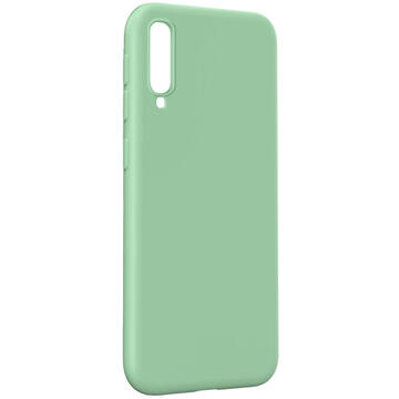 Husa Lemontti Husa Silicon Soft Slim Samsung Galaxy A70 Green (material mat si fin, captusit cu microfibra)