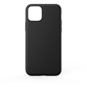Husa Lemontti Husa Silicon Soft Slim iPhone 11 Pro Black (material mat si fin, captusit cu microfibra)