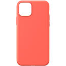 Husa Lemontti Husa Silicon Soft Slim iPhone 11 Pro Max Orange (material mat si fin, captusit cu microfibra)
