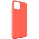 Husa Lemontti Husa Silicon Soft Slim iPhone 11 Pro Orange (material mat si fin, captusit cu microfibra)