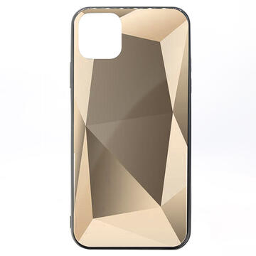 Husa Meleovo Carcasa Glass Diamond iPhone 11 Gray (spate de sticla)