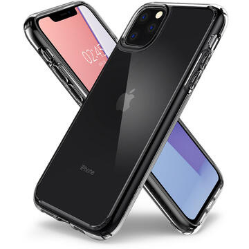 Husa Spigen Husa Crystal Hybrid iPhone 11 Pro Crystal Clear