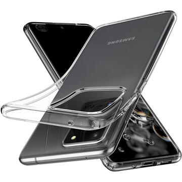 Husa Spigen Husa Crystal Flex Samsung Galaxy S20 Ultra Crystal Clear