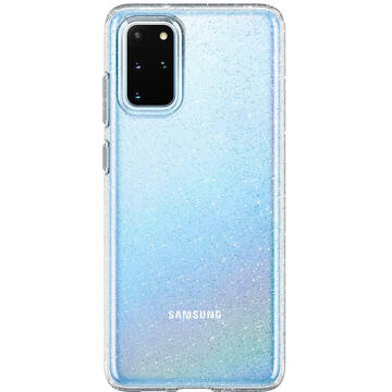 Husa Spigen Husa Liquid Crystal Glitter Samsung Galaxy S20 Plus Crystal Clear