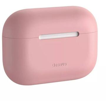 Husa Baseus Husa Super Thin Silica Gel Case Airpods Pro Pink