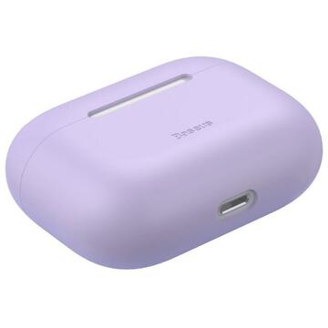 Husa Baseus Husa Super Thin Silica Gel Case Airpods Pro Purple