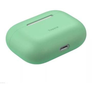 Husa Baseus Husa Super Thin Silica Gel Case Airpods Pro Green