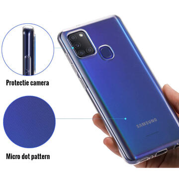 Husa Lemontti Husa Silicon Samsung Galaxy A21s Transparent