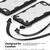 Husa Ringke Husa Fusion X iPhone SE 2020 / 8 / 7 Negru (margini flexibile antishock)