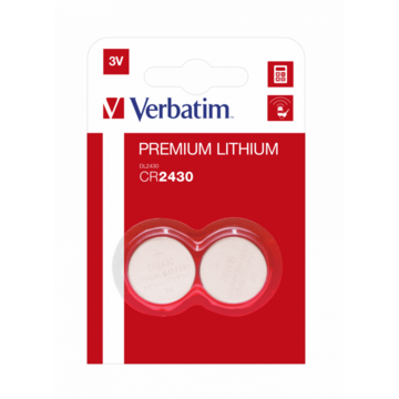 Verbatim Verbatim CR2430 Battery Lithium 3V 2 Pack
