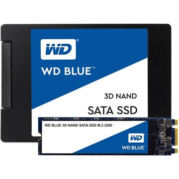 SSD Western Digital  Blue 3D, 500GB, 2.5", SATA III
