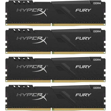 Memorie Kingston HyperX FURY Memory Black 32GB (4x8GB) DDR4 2666MHz CL16 DIMM
