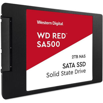 SSD Western Digital  Red SA500 NAS SSD 2.5'' 2TB SATA/600, 560/530 MB/s, 7mm, 3D NAND