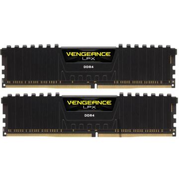 Memorie Corsair Vengeance LPX DDR4 16GB (2x8GB) 3200MHz CL16 1.35V XMP 2.0 Black