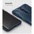 Husa Husa OnePlus 7T Pro Ringke FUSION X Transparent/Albastru